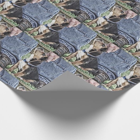 Puppy liefde Beagle en papa digitale kunst Cadeaupapier (Hoek)