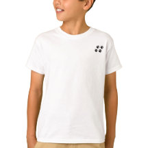 Puppy Liefde hart met pootafdrukken