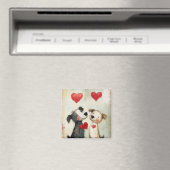 Puppy Liefde, hond valentijn, Magneet (Insitu (Vaatwasser))