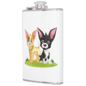 Puppy liefde is de beste liefde heupfles (Links)