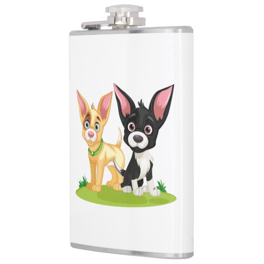 Puppy liefde is de beste liefde heupfles (Links)