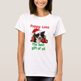 Puppy Liefde Kerst Schattig Dog T-shirt