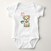 Puppy Liefde Liam Baby Bodysuit. Romper (Voorkant)