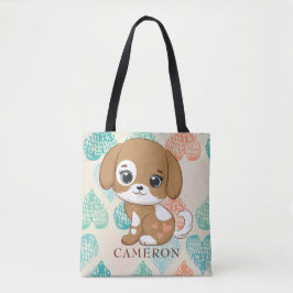 Puppy liefde lief klein puppy Canvas tas