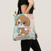 Puppy liefde lief klein puppy Canvas tas (Dichtbij)