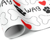 Puppy liefde patroon inpakpapier (Rol Hoek)