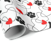 Puppy liefde patroon inpakpapier (Rol Hoek)