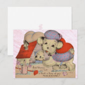  Puppy Liefde Valentijn Briefkaart (Voorkant / Achterkant)