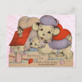  Puppy Liefde Valentijn Briefkaart (Voorkant)