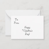 Puppy Liefde Valentijn Note Kaarten Notitiekaartje (Achterkant)