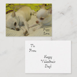 Puppy Liefde Valentijn Note Kaarten Notitiekaartje