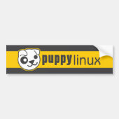 Puppy Linux-bumpersticker Bumpersticker (Voorkant)