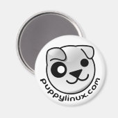 Puppy Linux dot com magneet (Voorkant / Achterkant)
