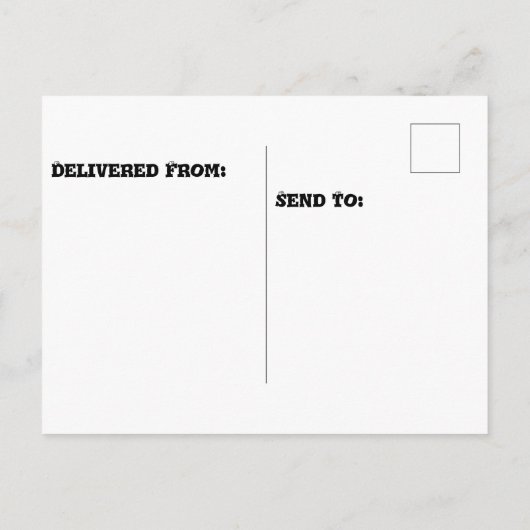 Puppy Linux-logboek blaft in zijn byte Briefkaart (Achterkant)