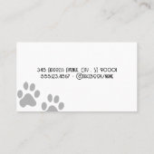 Puppy Logo | Schaar Comb | Groomer Visitekaartje (Achterkant)