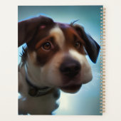 Puppy loopt in de ruimte planner (Achterkant)