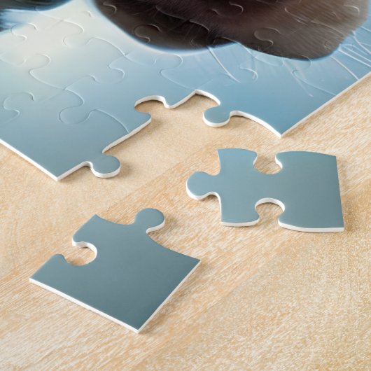 Puppy loopt in Space Jigzaag Puzzle Legpuzzel (Zijkant)