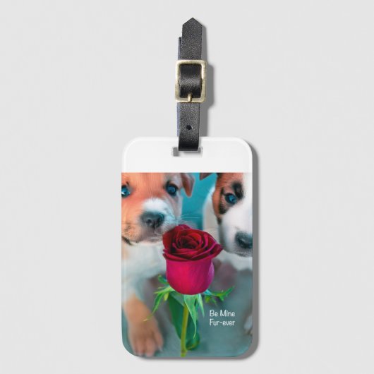 Puppy Love Bagagelabel (Voorkant (verticaal))