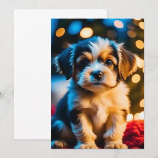 Puppy Love Bedankkaart (Voorkant / Achterkant)