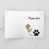 Puppy Love beroemd gemaakt door SRF Feestdagen Kaart (Binnen)