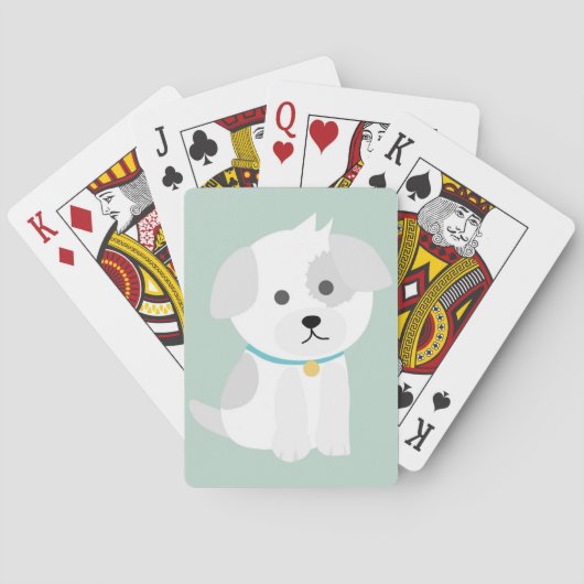 Puppy Love Bicycle-speelkaarten Pokerkaarten (Achterkant)