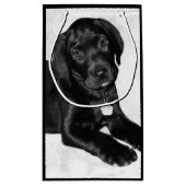 Puppy love black labrador klein cadeauzakje (Achterkant)