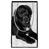 Puppy love black labrador klein cadeauzakje (Voorkant)