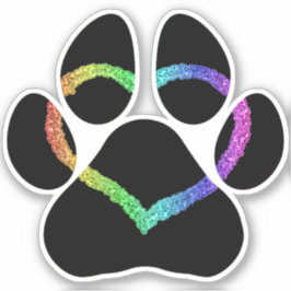 PUPPY LOVE Black Sticker