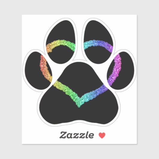 PUPPY LOVE Black Sticker (Vel)