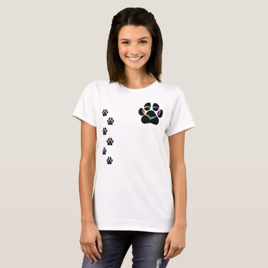 PUPPY LOVE Black T-shirt (Voorkant volledig)