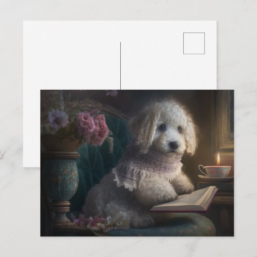 Puppy Love Briefkaart (Voorkant / Achterkant)