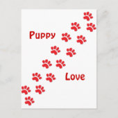 Puppy Love Briefkaart (Voorkant)