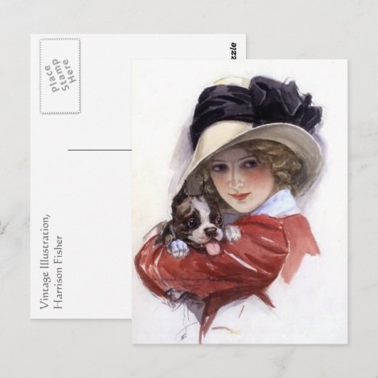 Puppy Love Briefkaart (Voorkant / Achterkant)