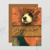 Puppy Love Briefkaart (Voorkant / Achterkant)