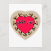 Puppy Love Briefkaart (Voorkant)