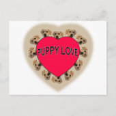 Puppy Love Briefkaart (Voorkant)