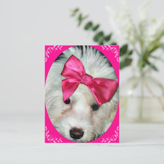 Puppy Love_ Briefkaart (Staand voorkant)