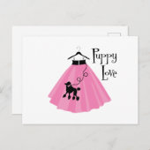 Puppy Love Briefkaart (Voorkant / Achterkant)