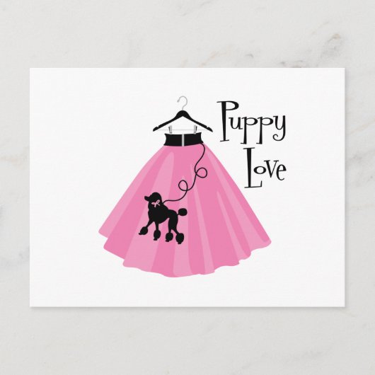 Puppy Love Briefkaart (Voorkant)