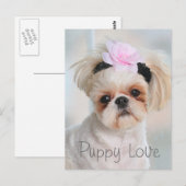 Puppy Love Briefkaart (Voorkant / Achterkant)