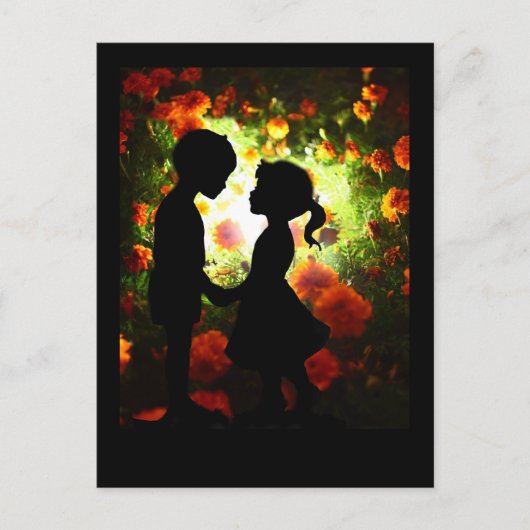 Puppy Love Briefkaart (Voorkant)
