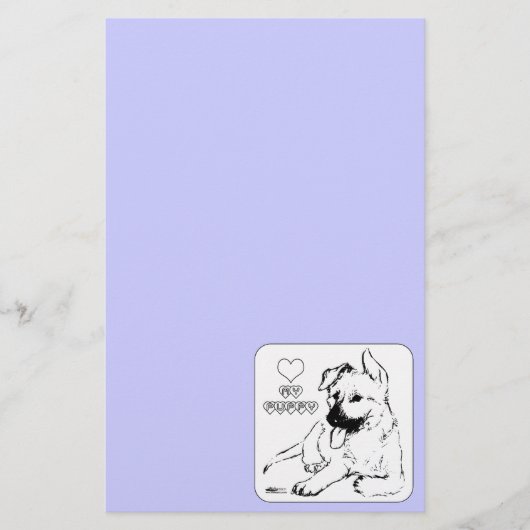 Puppy Love Briefpapier (Voorkant)