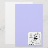 Puppy Love Briefpapier (Voorkant / Achterkant)