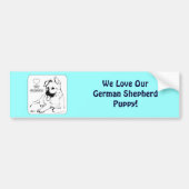 Puppy Love Bumpersticker (Voorkant)