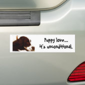 Puppy Love Bumpersticker (Op auto)