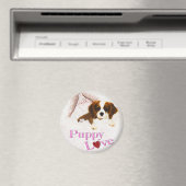 Puppy Love Cavalier King Charles Spaniel Magnet (Insitu (Vaatwasser))