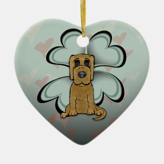 Puppy Love Ceramic Ornament (Voorkant)