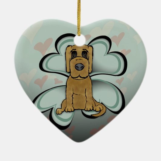 Puppy Love Ceramic Ornament (Achterkant)