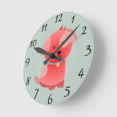 Puppy Love Clock Ronde Klok (Hoek)