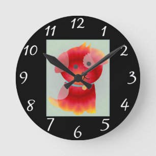 Puppy Love Clock Ronde Klok